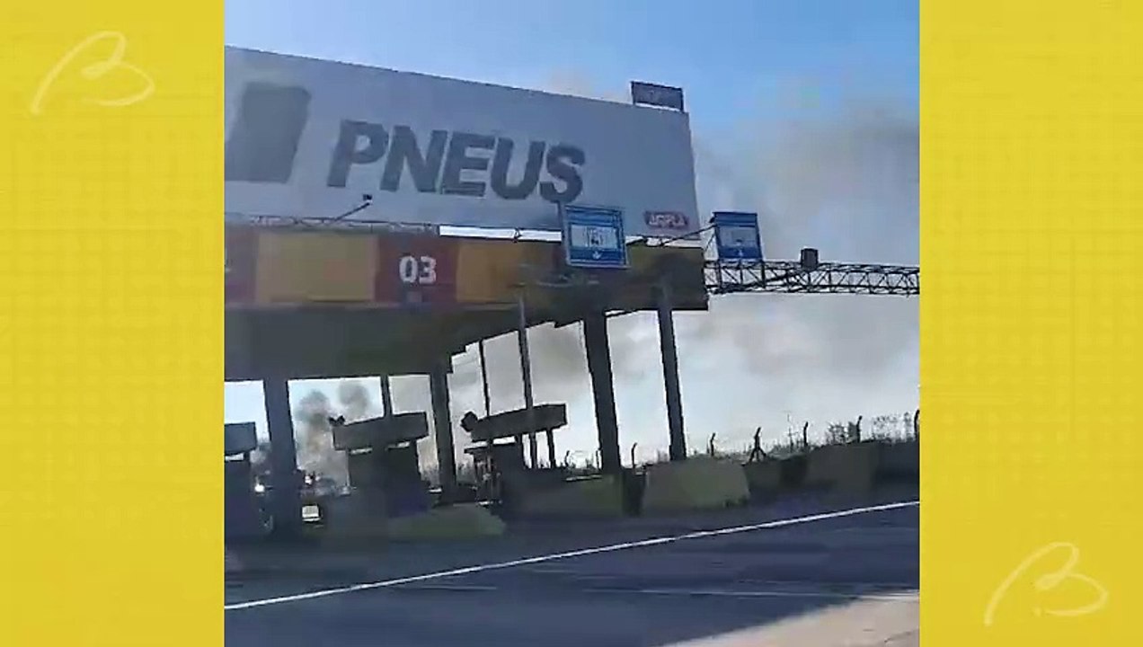 Carreta pega fogo em Balsa Nova, na BR-277