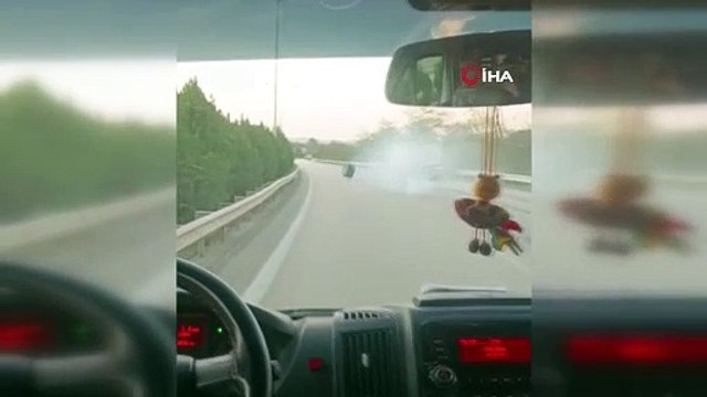 Seyir halindeki kamyonun tekerleği uçtu, facianın eşiğinden dönüldü