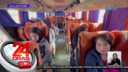 1 sa Pinoy na kasama dapat sa 2nd batch ng mga lumabas sa Gaza kagabi, hindi tumuloy para 'di maiwan ang asawang Palestinian | 24 Oras
