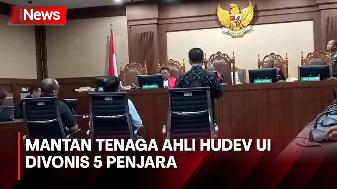 Terlibat Kasus Korupsi BTS 4G Kominfo, Mantan Tenaga Ahli Hudev UI Divonis 5 Tahun Penjara