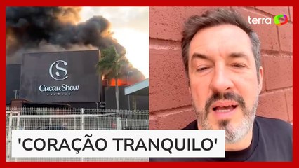 'Vamos reconstruir', diz fundador da Cacau Show após incêndio destruir fábrica no ES