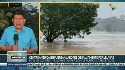 Refuerzan en Centroamérica labores de salvamiento por intensas lluvias