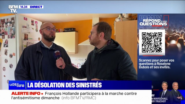 On va tout refaire mais il restera une marque : un sinistré des inondations à Blendecques, dans le Pas-de-Calais, témoigne