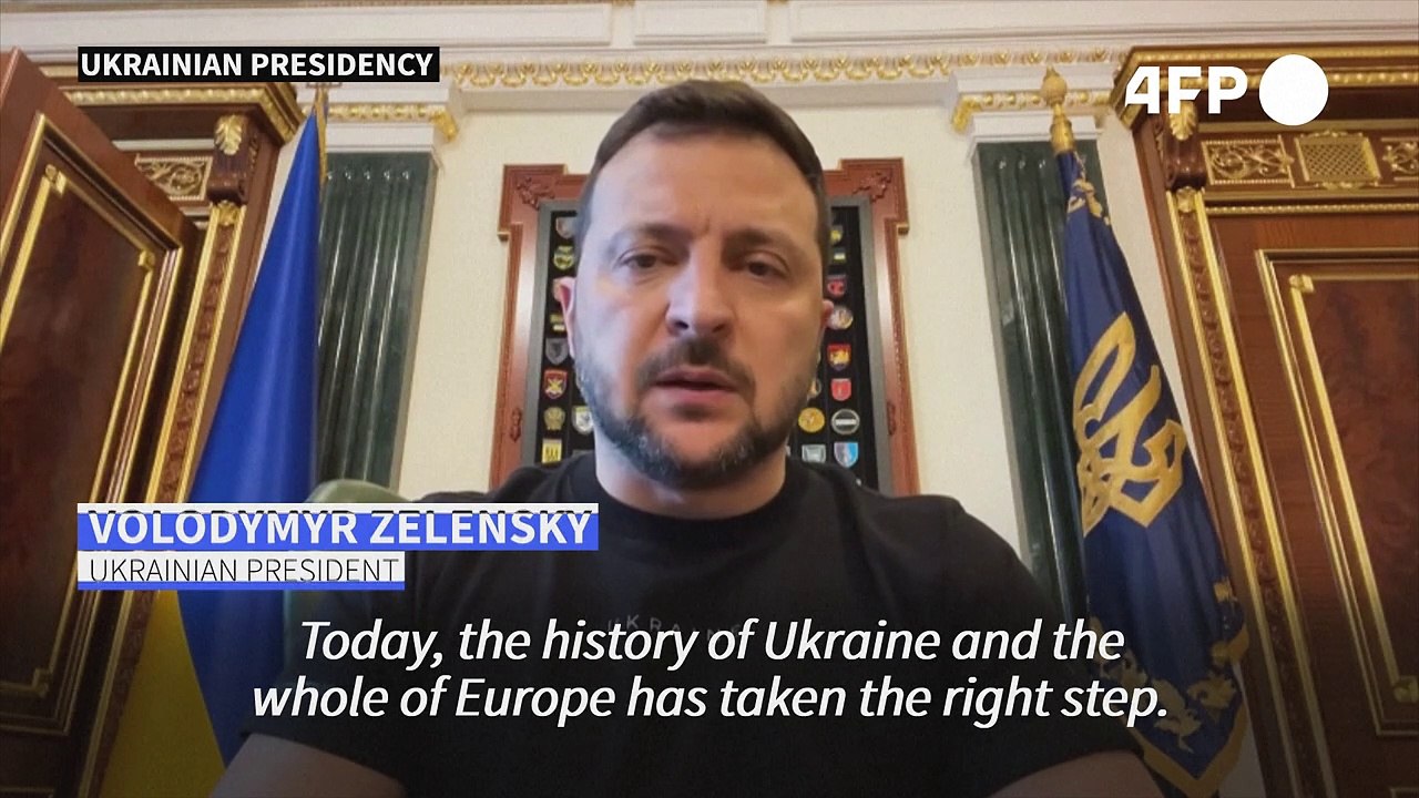 Zelensky says EU membership talks recommendation 'right step' for Ukraine, Europe