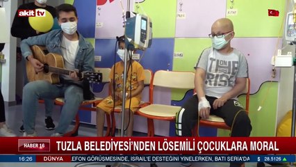 Tuzla Belediyesi'nden lösemili çocuklara moral