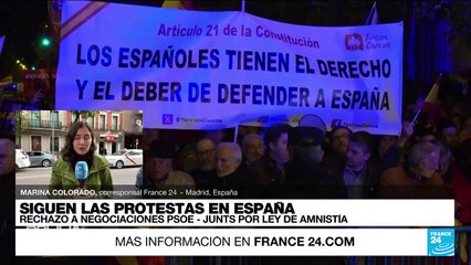 Tải video: Informe desde Madrid: continúan las manifestaciones en contra de posible ley de amnistía