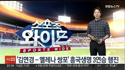 '김연경­옐레나 쌍포' 흥국생명 3연승 행진