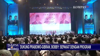 Dukung Prabowo-Gibran di Pilpres 2024, Bobby: Sepakat dengan Program