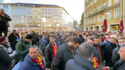 Her yer sarı-kırmızı! Münih’te Galatasaray coşkusu!