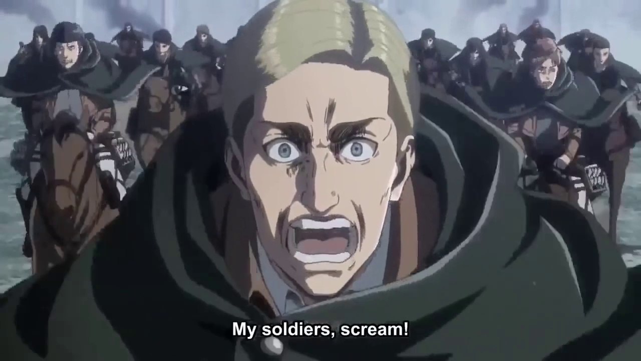 Erwin' Last War Scream | Erwin's Speech | AOT Erwin's Speech | Attack On Titan Best Scenes