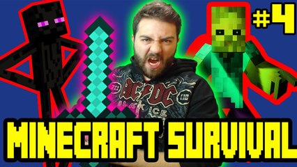 Minecraft Survival Bölüm 4 - Enderman Savaşı [ 1.10.2 ] /w Gitaristv /w T.E.O /w Eso