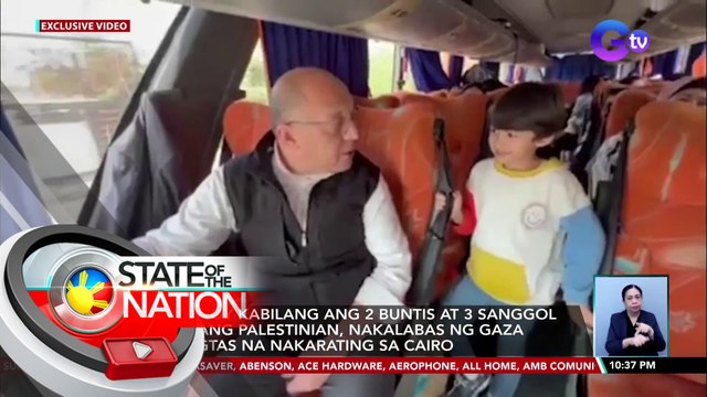 40 Pinoy kabilang ang 2 buntis at 3 sanggol at isang Palestinian, nakalabas ng Gaza at ligtas na nakarating sa Cairo | SONA