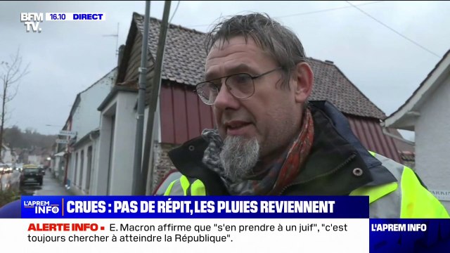 Inondations dans le Pas-de-Calais: Depuis ce matin, l'eau n'arrête pas de monter raconte Olivier Deken, maire de Neuville-sous-Montreuil