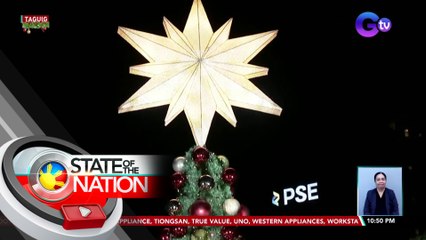 Higanteng christmas tree sa BGC, pinailawan na | SONA