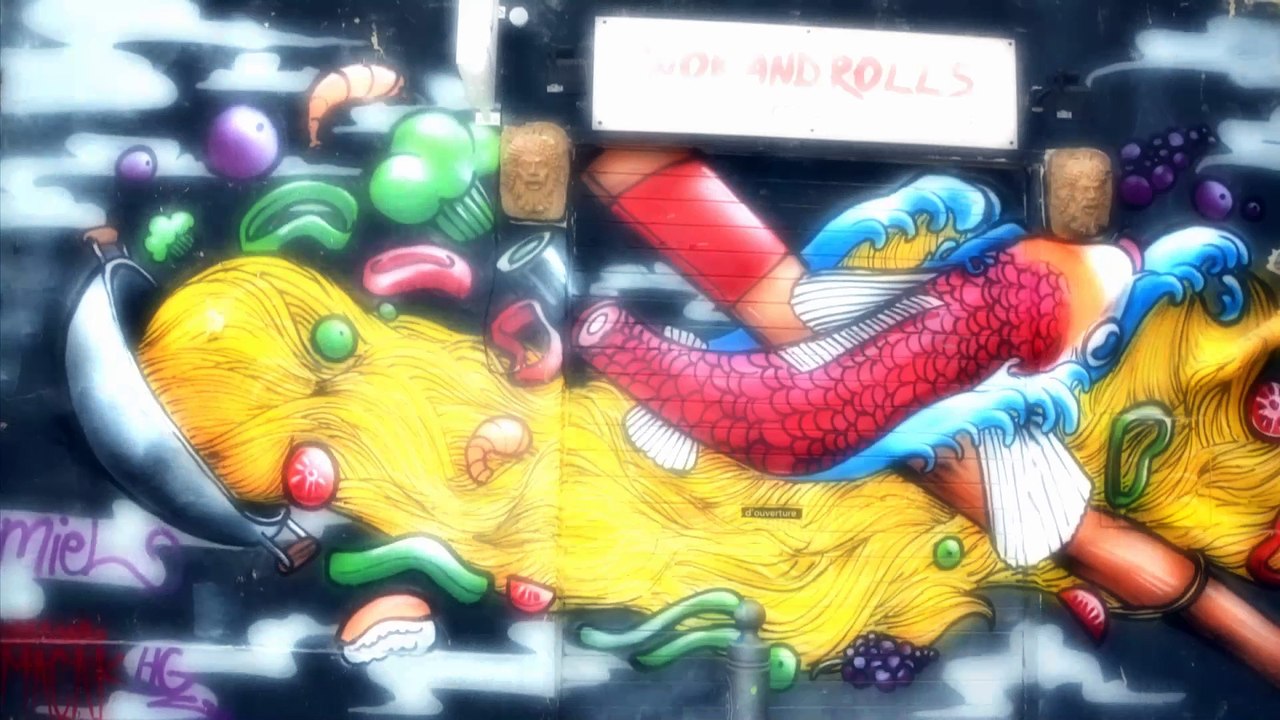 Exploring France Marseilles France Graffiti District 2017  Postcard 6