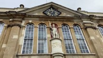 Royal Monmouthshire Royal Engineers are selling poppies outside Monmouth's Shire Hall ahead of the town's Remembrance Sunday parade and service