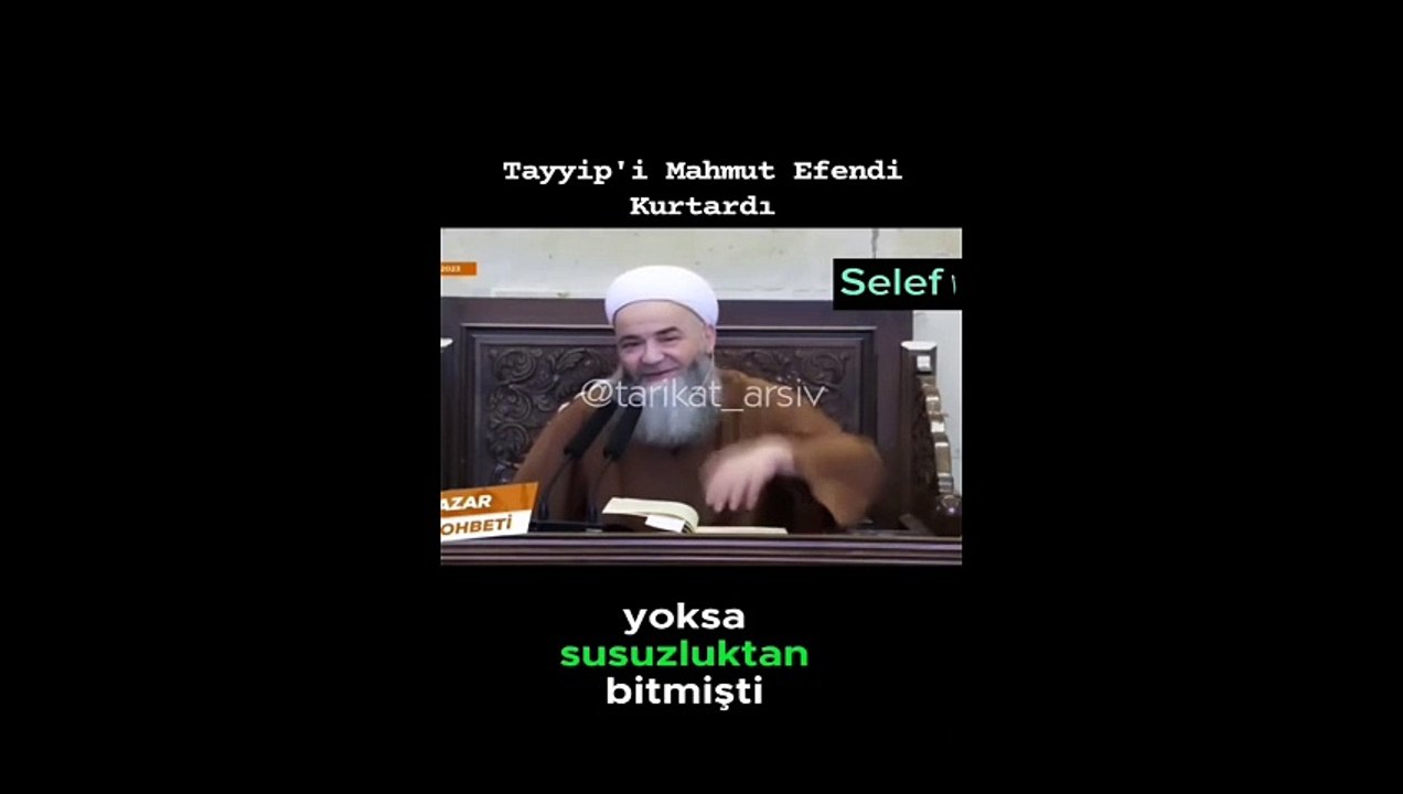 Cübbeli Ahmet: "Tayyip beyin ilk belediye başkanlığında Mahmut Efendi hazretleri kurtardı yoksa susuzluktan bitmişti belediye. Otamatiğe bağlamış Rabbim Mahmut'um dua edecek, ben yağdıracağım."