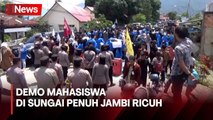 Demo Ricuh, 1 Polisi Luka dan Belasan Mahasiswa Ditangkap di Sungai Penuh Jambi