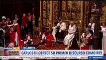 Carlos III ofreció su primer discurso como rey