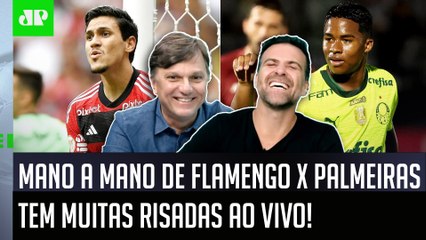 KKKKK! "ISSO NÃO TEM O MENOR SENTIDO, cara!" MANO A MANO de Flamengo x Palmeiras ARRANCA RISADAS!