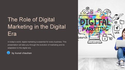 The Role Of Digital Marketing In The Digital Era