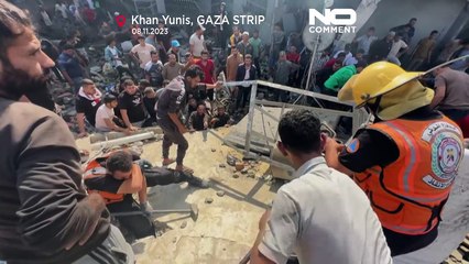 Watch: Palestinians search for survivors and bodies after Israeli bombardment in Gaza