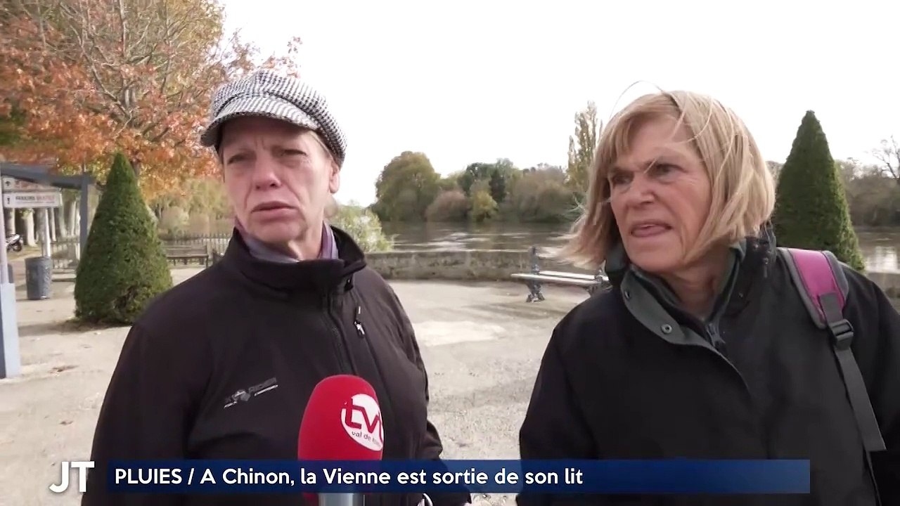 PLUIES / A Chinon, la Vienne est sortie de son lit