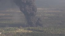 Texas chemical plant explosion sparks large fire as thick black smoke fills air