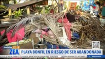 Fiesta y descanso quedan en el olvido en Playa Bonfil tras el paso de Otis