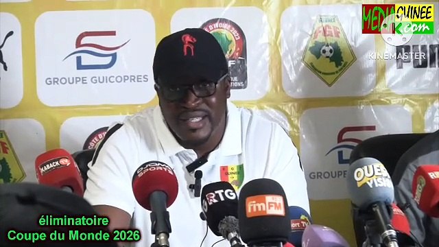 Éliminatoires coupe du monde 2026: le coach Kaba Diawara en conférence de presse....