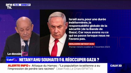 Israël/Hamas: "La réoccupation de Gaza par Israël serait ajouter une crise dans la crise", selon Jean-Yves Le Drian