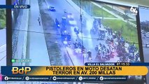 Pistoleros en moto desatan terror en avenida 200 millas en VES