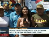 Apure | Partido UPV se presentan ante la sede del CNE en apoyo a la defensa del Territorio Esequibo