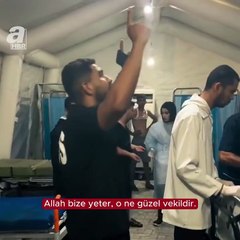 Kardeşi şehit düşen Gazzeli gencin dik duruşu