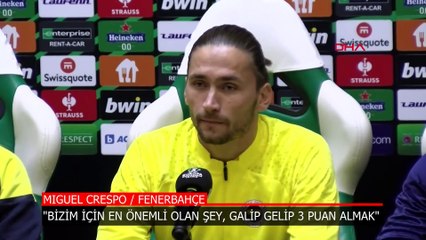 Fenerbahçeli Crespo, Ludogorets maçı öncesi konuştu: Maçın zor geçmesini bekliyoruz
