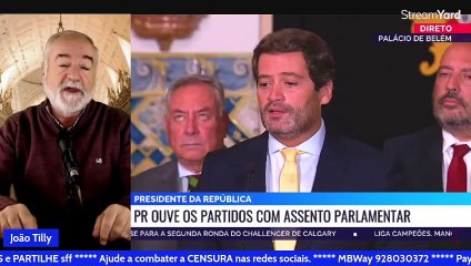 Declarações comentadas: André Ventura à saída da reunião com o Presidente da República