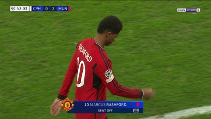 LDC : Marcus Rashford expulsé pour un geste dangereux