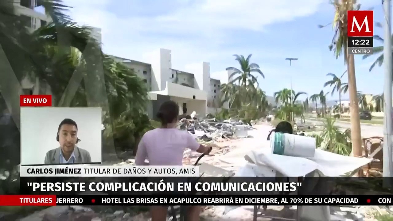 Dieciséis mil inmuebles expuestos por daños tras paso de 'Otis’: AMIS