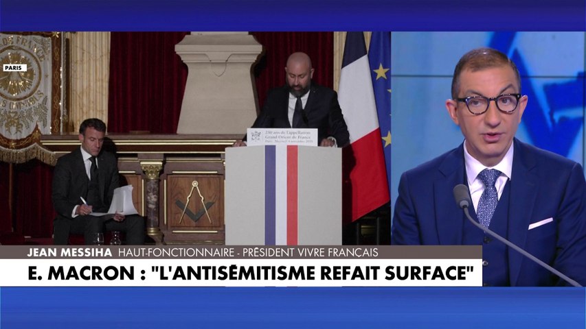 Jean Messiha : «Emmanuel Macron a laissé la place à l'antisémitisme ?» -  Vidéo Dailymotion