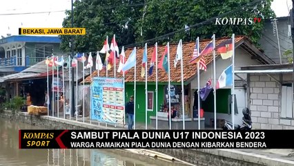 Sambut Piala Dunia U-17, Warga Bekasi Pasang Bendera Peserta secara Swadaya!