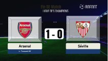 Résumé Arsenal - Séville Buts et stats de match Ligue des champions