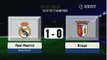 Résumé Real Madrid - Braga Buts et stats de mi-temps - Ligue des champions