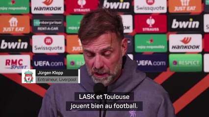 Gr. E - Klopp : "Nous respectons beaucoup Toulouse"