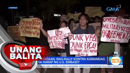 Grupo ng kabataan, nag-rally kontra Kamandag Exercises sa harap ng US Embassy | UB