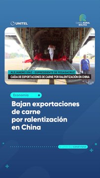 Bajan exportaciones de carne por ralentización en China