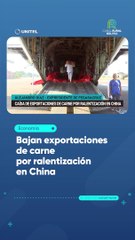 Bajan exportaciones de carne por ralentización en China