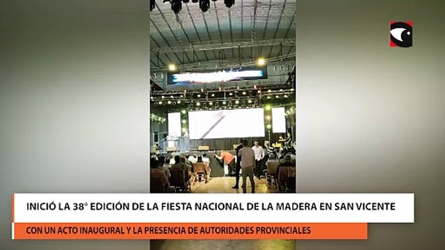 Inició la 38° edición de la Fiesta Nacional de la Madera en San Vicente