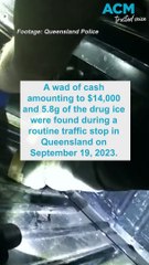 Routine traffic stop uncovers enormous quantity of cash, drugs in Queensland
