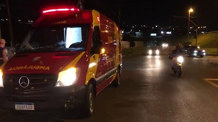 Motociclista fica ferido em acidente no Trevo da Petrocon