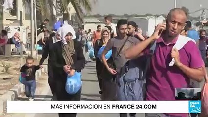 Franja de Gaza: 50.000 personas se desplazaron de norte a sur para huir de la guerra